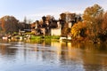 River Po, view of Park of Valentino. Royalty Free Stock Photo