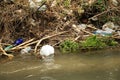River pollution Royalty Free Stock Photo