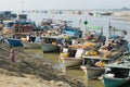 In the river port of Mandalay