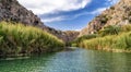 River in Preveli palm forest, Crete