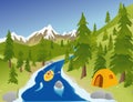 River Rafting Royalty Free Stock Photo