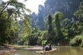 River rafting in Khao SOK Thailand national Park. Day 23 December 2018