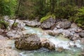 River Ramsauer Ache in the Berchtesgaden Alps, Germany Royalty Free Stock Photo