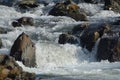 River rapids over rocks Royalty Free Stock Photo