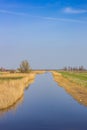 River in recreation area Het Twiske in Zaanstreek