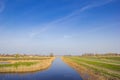 River in recreation area Het Twiske in Zaanstreek