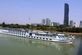 River Rhapsody cruise boat on Danube, Vienna Royalty Free Stock Photo