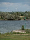 The river rhine in germany near wesel