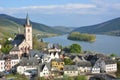 River rhine with Lorch Royalty Free Stock Photo