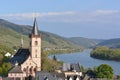 River rhine with Lorch Royalty Free Stock Photo