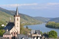 River rhine with Lorch Royalty Free Stock Photo