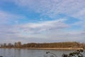 River rhine in worms rheinland-pfalz Germany Royalty Free Stock Photo