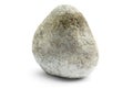 River Rock on White Royalty Free Stock Photo