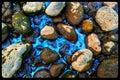 River rocks background Royalty Free Stock Photo