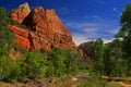 River and rocks of Zion National park Royalty Free Stock Photo