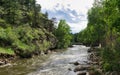 River in the Rocky Mountains Estes Park Colorado Royalty Free Stock Photo