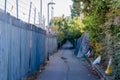 River Roding riverside path from Ilford to Barking Royalty Free Stock Photo