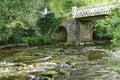 River under bridge, Dulverton, Exmoor, Devon, England
