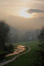The river running through the village of Youlgreave, Derbyshire Royalty Free Stock Photo