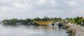 River scene with fishing nets in Quang Nam, Vietnam