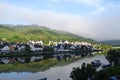 River scene at Zell Mosel Royalty Free Stock Photo