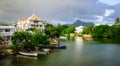 River scenery in Mahebourg, Mauritius