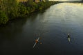 River Sculling Royalty Free Stock Photo