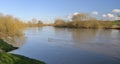 River Severn in flood Royalty Free Stock Photo