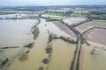 River Severn in Flood at Atcham in Shropshire