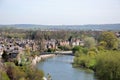 River Severn view, Shrewsbury. Royalty Free Stock Photo