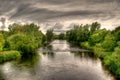 River Shannon on a cloudy day Royalty Free Stock Photo