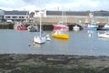 river and ships, boats, riot of colors, france Royalty Free Stock Photo