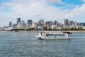 River shuttle service from Montreal to Parc Jean Drapeau Royalty Free Stock Photo