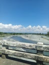 River and skyclouds