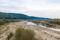 The river Slanic flowing near the town of Prahova in Romania.