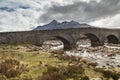River Sligachan and bridge on the Isle of Skye. Royalty Free Stock Photo