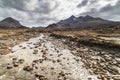 River Sligachan in the Cuillin on the Isle of Skye. Royalty Free Stock Photo