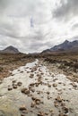 River Sligachan in the Cuillin on the Isle of Skye. Royalty Free Stock Photo