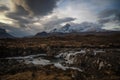 River Slugachan on Isle of Skye, Scottish Highlands, UK Royalty Free Stock Photo