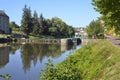 River and sluice at Josselin in France