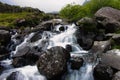 River in Snowdonia national park. Between Llyn Idwal and Llyn Ogwen, North Wales, UK