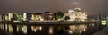 River Spree near Reichstag. Panorama. Royalty Free Stock Photo