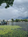 River Spree by Treptower Park, Berlin, Germany Royalty Free Stock Photo