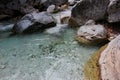 River and Springs in Pozar Thermal Baths Aridaia Greece Royalty Free Stock Photo
