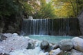 River and Springs in Pozar Thermal Baths Aridaia Greece Royalty Free Stock Photo
