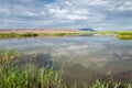 River in steppe. prairie Royalty Free Stock Photo