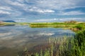 River in steppe. prairie Royalty Free Stock Photo