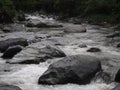 River Stream in North Akar Bayang Bridge, South Pesisir Regency Royalty Free Stock Photo