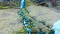 River stream from scandinavian cascade Royalty Free Stock Photo