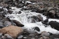 River stream waterfall in mountain landscape Royalty Free Stock Photo